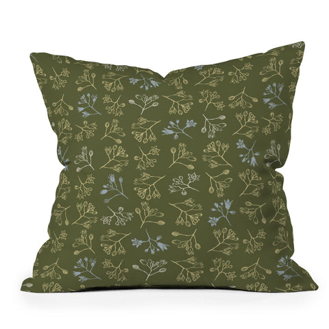 Wagner Campelo CONVESCOTE Green Outdoor Throw Pillow