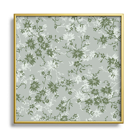 Wagner Campelo Florada 1 Square Metal Framed Art Print