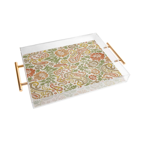 Wagner Campelo Floral Cashmere 1 Acrylic Tray