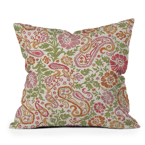 Wagner Campelo Floral Cashmere 2 Outdoor Throw Pillow