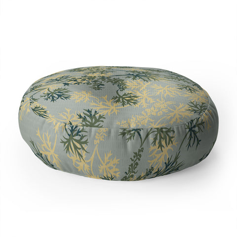 Wagner Campelo Garden Weeds 1 Floor Pillow Round