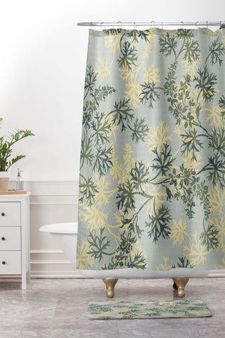 Wagner Campelo Garden Weeds 1 Shower Curtain And Mat