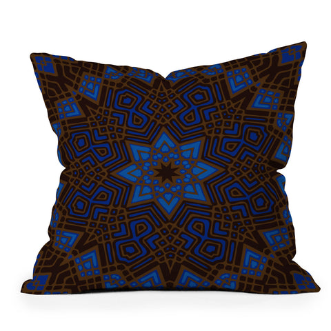 Wagner Campelo Mandala 1 Outdoor Throw Pillow