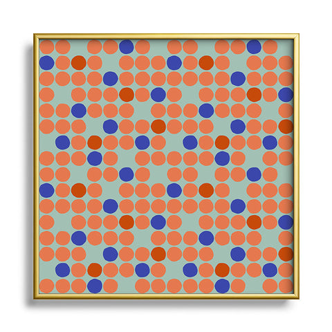 Wagner Campelo MIssing Dots 1 Square Metal Framed Art Print