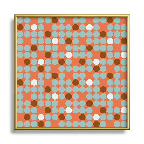 Wagner Campelo MIssing Dots 3 Square Metal Framed Art Print
