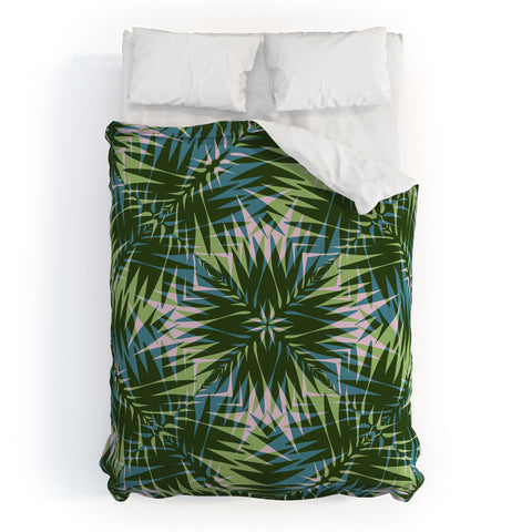 Wagner Campelo PALM GEO GREEN Duvet Cover