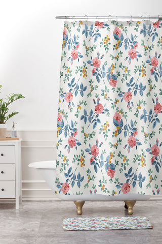 Wagner Campelo RoseFruits 1 Shower Curtain And Mat