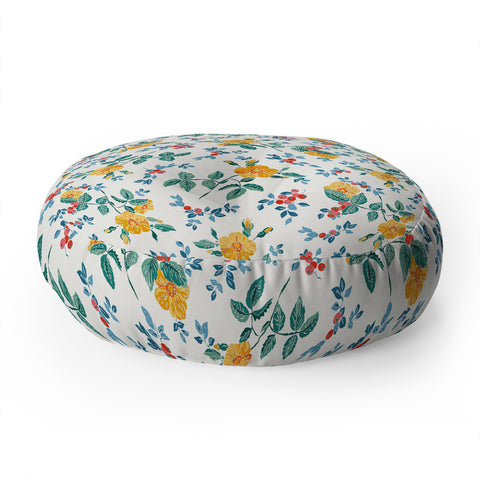 Wagner Campelo RoseFruits 2 Floor Pillow Round