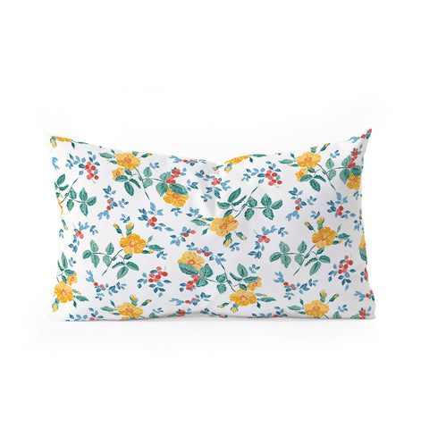 Wagner Campelo RoseFruits 2 Oblong Throw Pillow