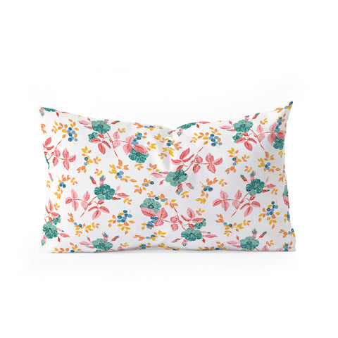 Wagner Campelo RoseFruits 3 Oblong Throw Pillow