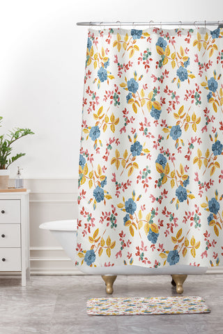 Wagner Campelo RoseFruits 4 Shower Curtain And Mat