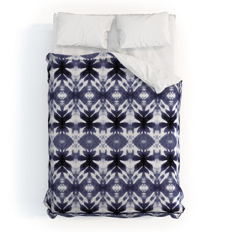Wagner Campelo SHIBORI TRIBAL BLACK Duvet Cover