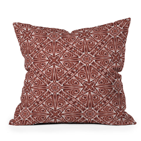 Wagner Campelo TIZNIT Red Outdoor Throw Pillow