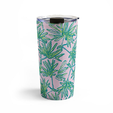 Wagner Campelo TROPIC PALMS ROSE Travel Mug