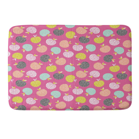 Wendy Kendall Retro Apples Memory Foam Bath Mat