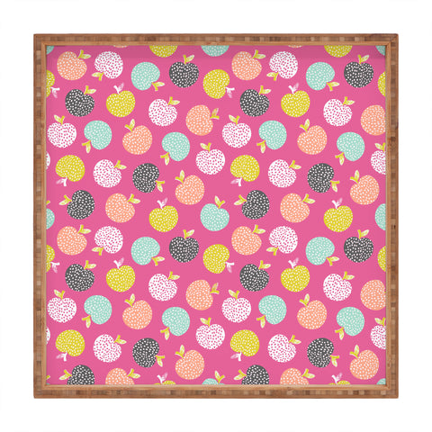 Wendy Kendall Retro Apples Square Tray