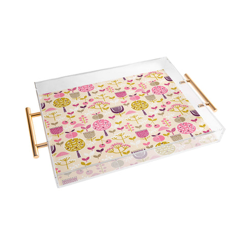 Wendy Kendall Retro Orchard Acrylic Tray