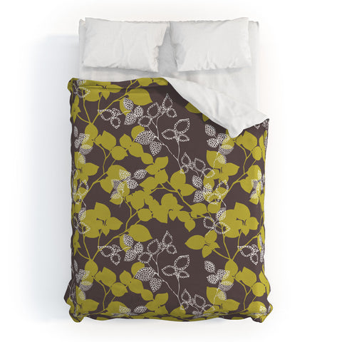 Wendy Kendall Suki Leaf Green Duvet Cover