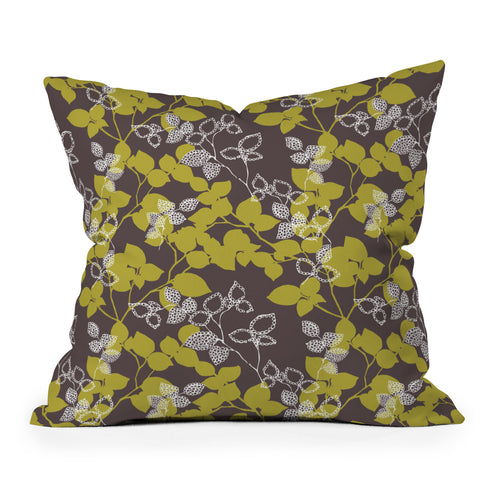 Wendy Kendall Suki Leaf Green Outdoor Throw Pillow