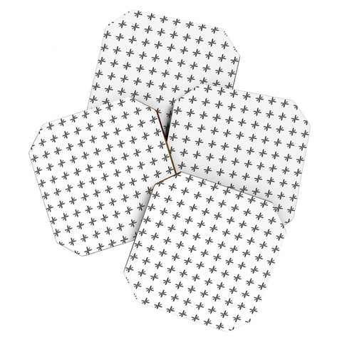 Wesley Bird Cross Out White Coaster Set