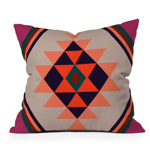 Wesley Bird Desert Sunrise Outdoor Throw Pillow