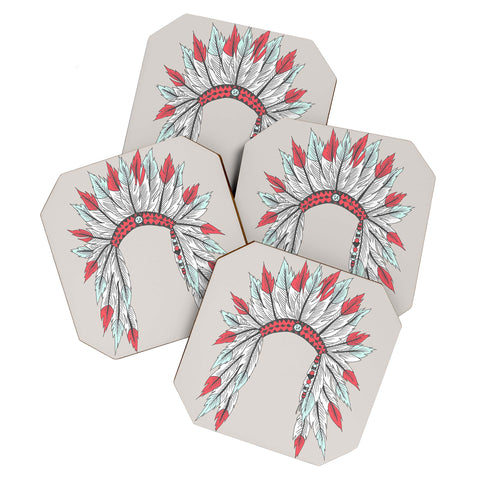 Wesley Bird Dressy Coaster Set
