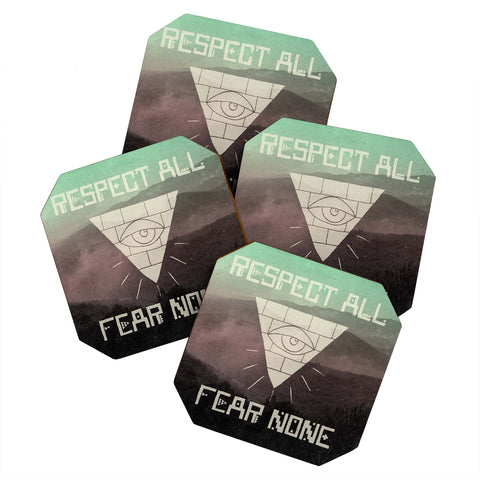 Wesley Bird Fear None Coaster Set