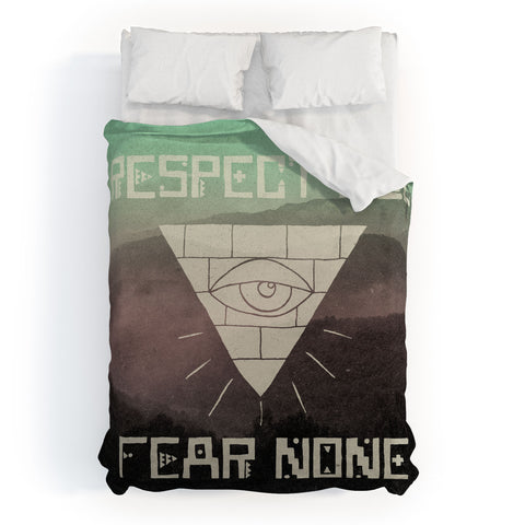 Wesley Bird Fear None Duvet Cover