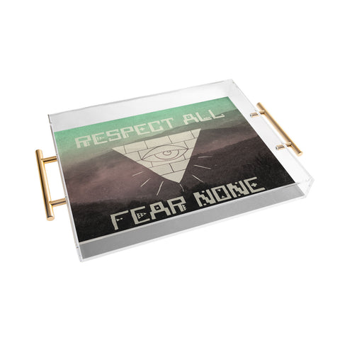 Wesley Bird Fear None Acrylic Tray