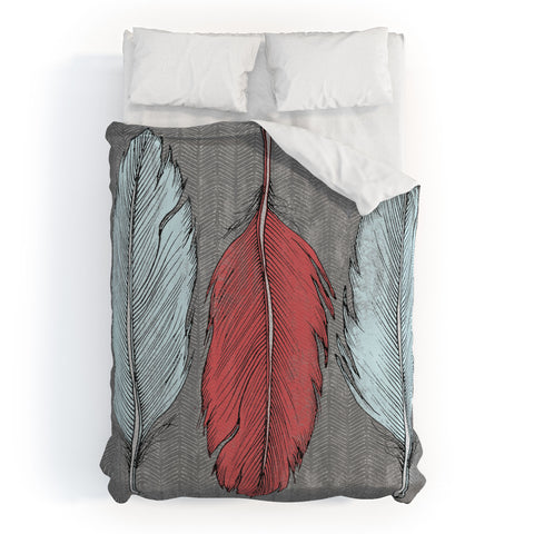 Wesley Bird Feathered Duvet Cover