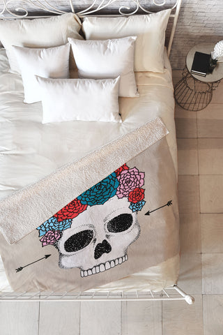 Wesley Bird Florita Fleece Throw Blanket