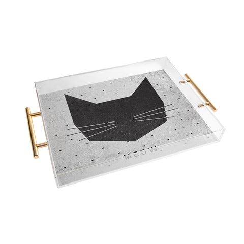 Wesley Bird Meow Acrylic Tray