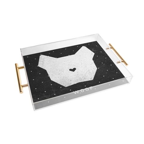 Wesley Bird Woof Acrylic Tray