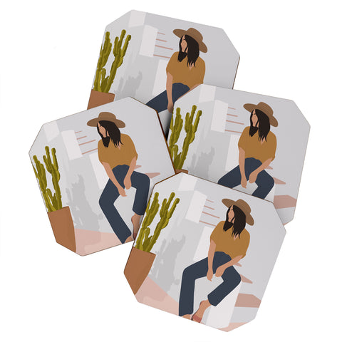 Windsor Rose Desert Lady Coaster Set