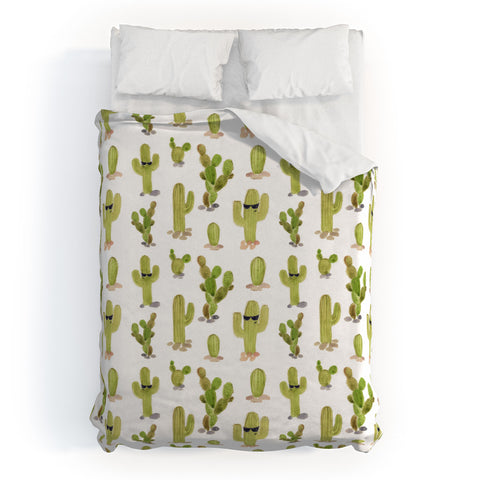 Wonder Forest Cool Cacti Duvet Cover