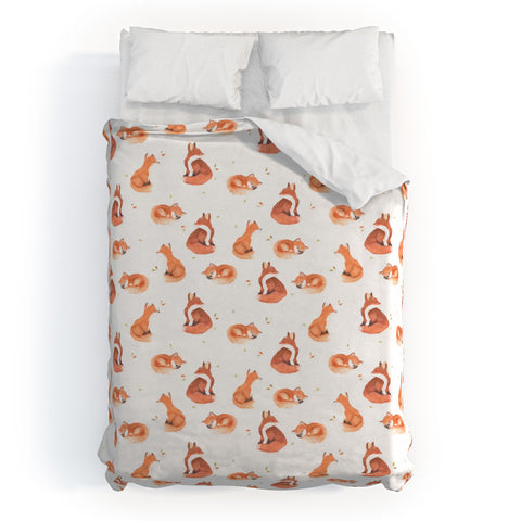 Wonder Forest Fancy Foxes Duvet Cover