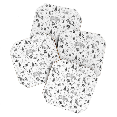 Wonder Forest Folky Forest Coaster Set