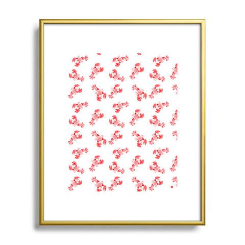 Wonder Forest Little Lobsters Metal Framed Art Print