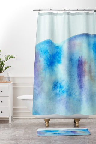Wonder Forest Ocean Tide Shower Curtain And Mat