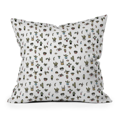 Wonder Forest Plant Lady Outdoor Throw Pillow