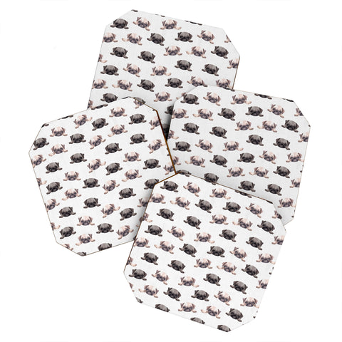 Wonder Forest Pouty Pugs Coaster Set