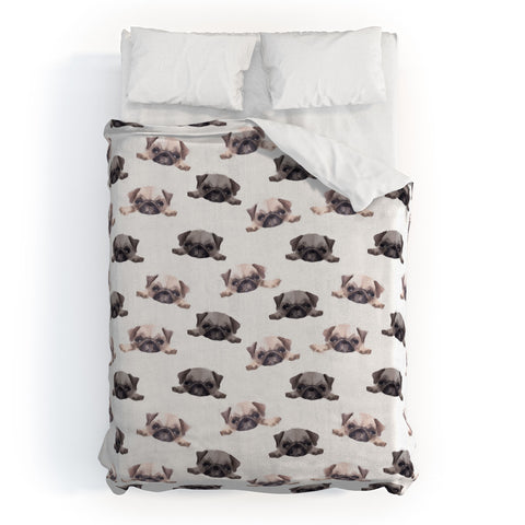 Wonder Forest Pouty Pugs Duvet Cover