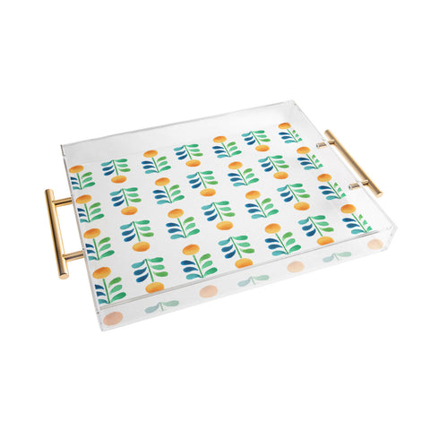 Wonder Forest Retro Blooms Acrylic Tray