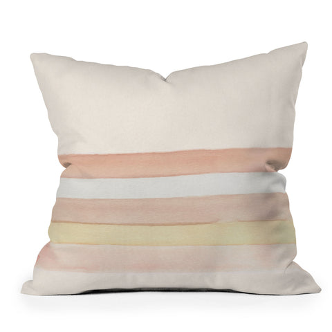 Wonder Forest She Said Stripes Outdoor Throw Pillow