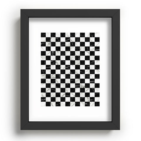 Zoltan Ratko Marble Checkerboard Pattern Recessed Framing Rectangle