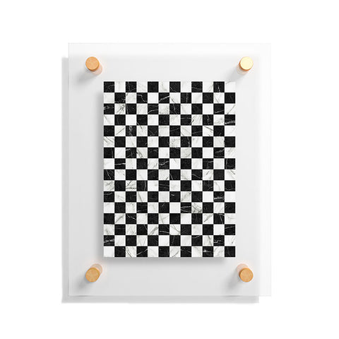 Zoltan Ratko Marble Checkerboard Pattern Floating Acrylic Print