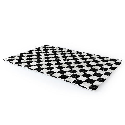 Zoltan Ratko Marble Checkerboard Pattern Area Rug