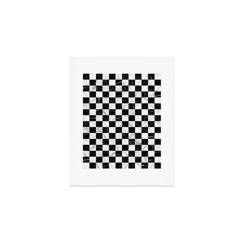 Zoltan Ratko Marble Checkerboard Pattern Art Print