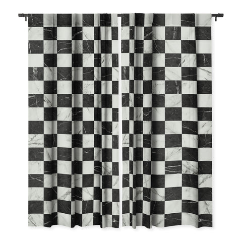 Zoltan Ratko Marble Checkerboard Pattern Blackout Non Repeat