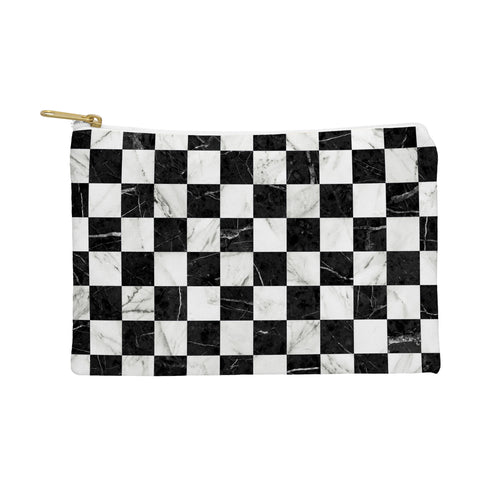 Zoltan Ratko Marble Checkerboard Pattern Pouch